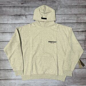 NEW Fear of God Essentials Hoodie Light Oatmeal SS22